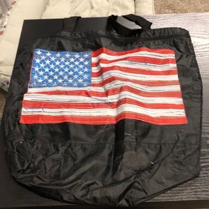 American flag tote bag